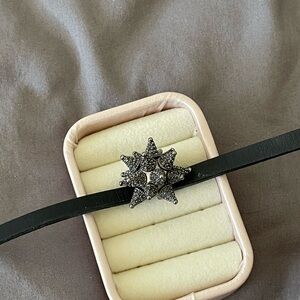 Atelier swarovski kalix leather choker